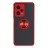 Xiaomi Redmi Note 12 Pro 5g Kılıf Montreal Yüzüklü Silikon Kapak - Kırmızı
