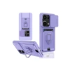 Xiaomi Redmi Note 13 Pro 4g Kılıf Zuma Kartvizitli Yüzüklü Silikon - Lila