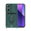 Xiaomi Redmi Note 13 Pro Plus Kılıf Zuma Kartvizitli Yüzüklü Silikon - Yeşil