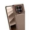 Xiaomi Redmi Note 14 Pro 5g Kılıf Auto Focus Karbon Kapak - Kahverengi