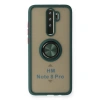 Xiaomi Redmi Note 8 Pro Kılıf Montreal Yüzüklü Silikon Kapak - Yeşil