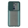 Xiaomi Redmi Note 8 Pro Kılıf Palm Buzlu Kamera Sürgülü Silikon - Yeşil