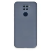 Xiaomi Redmi Note 9 Kılıf Nano İçi Kadife Silikon - Gri