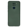 Xiaomi Redmi Note 9 Kılıf Nano İçi Kadife Silikon - Koyu Yeşil