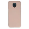 Xiaomi Redmi Note 9 Pro Kılıf Nano İçi Kadife Silikon - Pudra