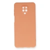 Xiaomi Redmi Note 9 Pro Kılıf Nano İçi Kadife Silikon - Turuncu