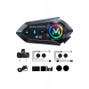 Y12  Motor Kask Kulaklık Rgb Modlu Radyolu Motosiklet Kulaklık 5.3 Bluetooth Intercom