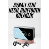 Yeni Nesil Kablosuz Kulaklık Aynalı Powerbank Özellikli Bluetooth Bağlantılı Dijital Göstergeli