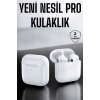 Yeni Nesil Pro Bluetooth Kulaklık Uzun Pil Ömrü Beyaz