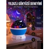 Yıldız Görünümlü Gece Lambası Renkli Masa Lambası Gökyüzü Projeksiyon