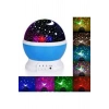 Yıldız Görünümlü Gece Lambası Renkli Masa Lambası Gökyüzü Projeksiyon
