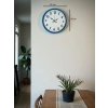 Zentime 36 Cm Mavi Dekoratif Duvar Saati