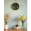 Zentime 36 Cm Sarı Dekoratif Duvar Saati