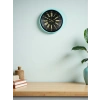 Zentime 36 Cm Turkuaz Dekoratif Duvar Saati