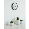 Zentime 36 Cm Yeşil Dekoratif Duvar Saati