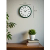 Zentime 36 Cm Yeşil Dekoratif Duvar Saati