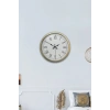 Zentime Retro Modern Roma Rakamlı 40 Cm Metal Duvar Saati