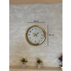 Zentime Gold Zarif 40 Cm Metal Duvar Saati