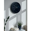 Zentime Classic Black Zarif 40 cm Metal Duvar Saati