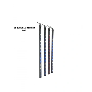 10 Çubuklu Dekor Led