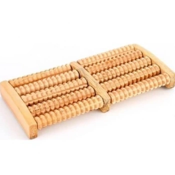 10 Silindirli Ahşap Ayak Masaj Aleti Mz-511