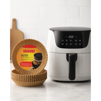 100 Adet Airfryer Kağıdı Su Geçirmez Yağ Tutmaz Pişirme Altlığı