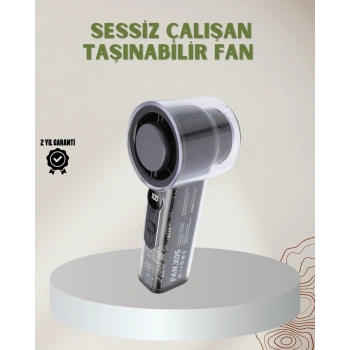 100 Kademeli Ayarlanabilir Mini Fan | Dijital Ekranlı Serinletici