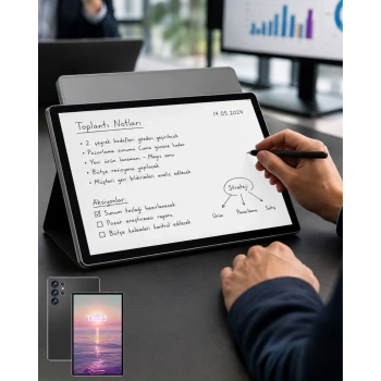 10.1 İnç Android Tablet 16gb Ram 1tb Depolama Klavyeli Tablet Seti