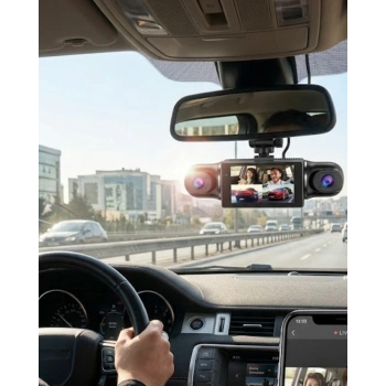 1080p Araç Kamerası Mobil Uygulama Bağlantılı G Sensörlü Güvenlik Sistemi