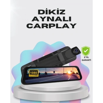1080p Çift Kameralı Dokunmatik Dikiz Aynası G Sensörlü