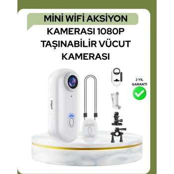 1080p Wifi Spor Kamerası Su Geçirmez Mini Aksiyon Kamera