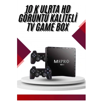 10k Ultra Hd Video Oyun Konsolu Android Tv Box 2.4g Game Stick
