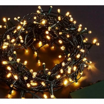 10m 100 Led Boncuk Lamba Gün Işığı Siyah Kablo Mz-18-4