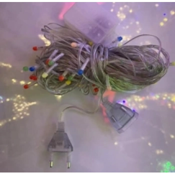 10m 100 Led Damla Uçlu Led Işık Mavi Işık Şeffaf Kablo Mzxx3-13