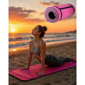 10mm Yoga Matı Pembe