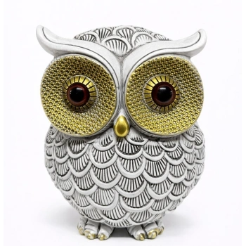 10x7 Cm Polyester Baykuş Figürü