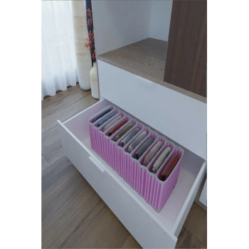 11 Bölmeli Dolap Ve Çekmece Içi Düzenleyici Akordiyon Organizer M-00500 (6 Adet)