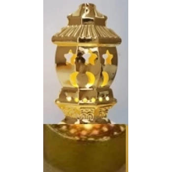 12li Ramazan Ayaklı Led Işık Gold Renk Gün Işığı Mz6200-235