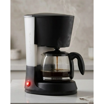 1.2 Litre Filtre Kahve Makinesi Damlama Emniyetli Cam Karaflı
