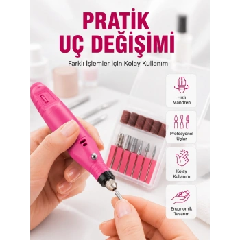 12v Çok Fonksiyonlu Tırnak Bakım Cihazı Yeni Nesil