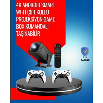 1.5 Kg Ağırlığında, 4500 Retro Oyunlu Multimedya Projektör