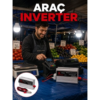 1500w Araç İnvertörü Güçlü Priz Çıkış