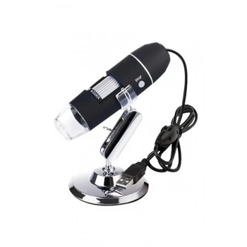 -1600x Usb Dijital Mikroskop Kamera Endoskop 8led Büyüteç Metal Standı