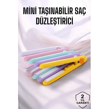 180°c Isı Ve Uzun Süre Kalıcı Düzlük Sağlayan Mini Saç Düzleştirici