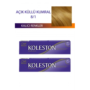 2 Adet Single Tüp Boya Saç Boyası Açık Küllü Kumral 8/1 (599)