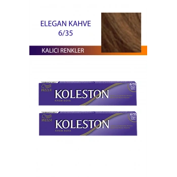 2 Adet Single Tüp Boya Saç Boyası Elegan Kahve 6/35 (599)
