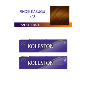 2 Adet Single Tüp Boya Saç Boyası Fındık Kabuğu 7/3 (599)