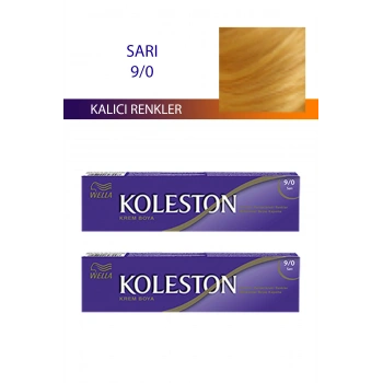 2 Adet Single Tüp Boya Saç Boyası Sarı 9/0 (599)