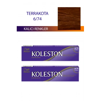 2 Adet Single Tüp Boya Saç Boyası Terrakota 6/74 (599)