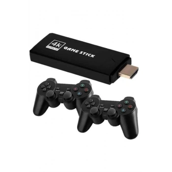 2 Kollu Kablosuz 2.4g Retro Oyunlar 4k Game Stick 3500 Oyun Atari